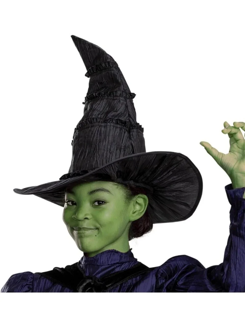 Deluxe Wicked Elphaba Costume for Girls - Cape & Hat Set, Kids Size 3T-4T